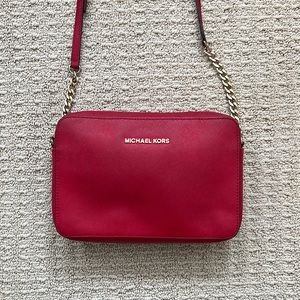 Michael Kors Red Camera Bag
